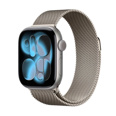 Б/У Смарт-часы Apple Watch Series 11 GPS 46mm Al. Space Gray Case w. Natural Milanese Loop (Идеальное) - цена, характеристики, отзывы, рассрочка, фото 1