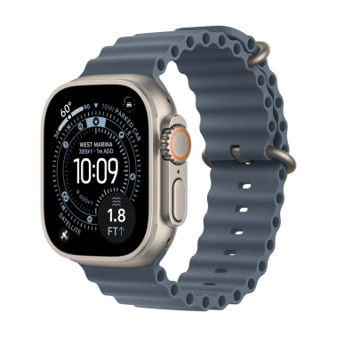 Б/У Смарт-часы Apple Watch Ultra 3 GPS + LTE 49mm Natural Titanium Case with Anchor Blue Ocean Band (Отличное) - цена, характеристики, отзывы, рассрочка, фото 1