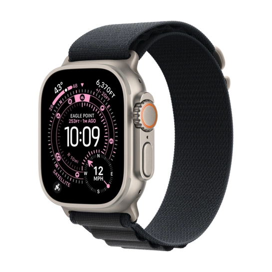 Б/У Смарт-часы Apple Watch Ultra 3 GPS + LTE 49mm Natural Titanium Case with Black Alpine Loop (Отличное)