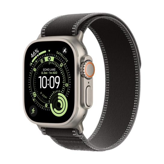 Б/У Смарт-часы Apple Watch Ultra 3 GPS + LTE 49mm Natural Titanium Case with Black/Charcoal Trail Loop (Идеальное)
