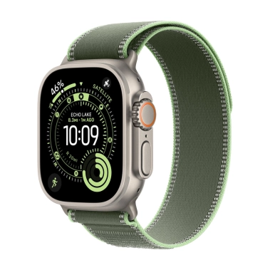 Б/У Смарт-часы Apple Watch Ultra 3 GPS + LTE 49mm Natural Titanium Case with Green/Neon Trail Loop (Идеальное) - цена, характеристики, отзывы, рассрочка, фото 1