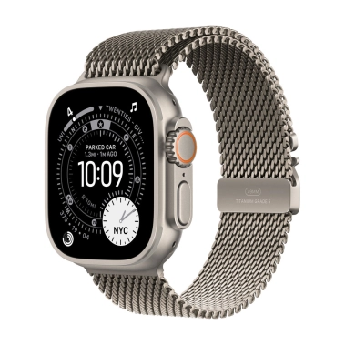 Б/У Смарт-часы Apple Watch Ultra 3 GPS + LTE 49mm Natural Titanium Case with Natural Titanium Milanese Loop - Small (Идеальное) - цена, характеристики, отзывы, рассрочка, фото 1