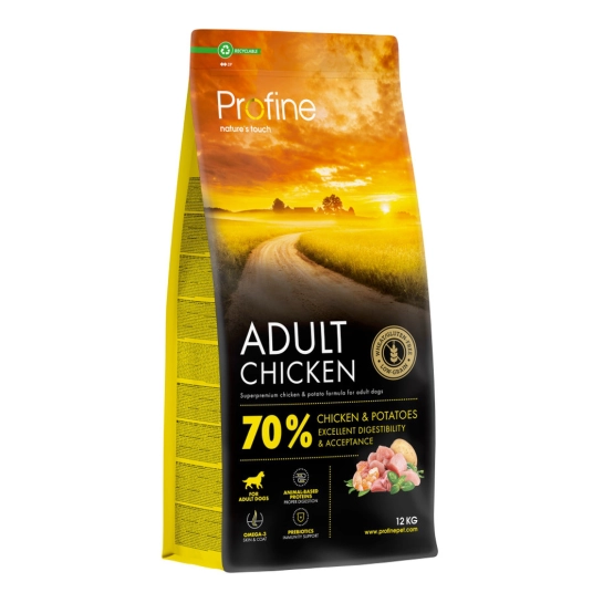 Сухой корм Profine Chicken and Potatoes для взрослых собак всех пород Курица и Картофель 12 кг (173069)