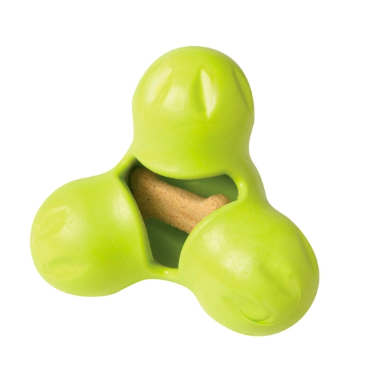 Іграшка Tux Large, для собак, для ласощів, зелена, велика, 13 см (ZG041GRN)