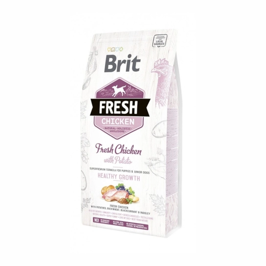 Сухой корм Brit Fresh для щенков и молодых собак всех пород Курица и Картофель 2.5 кг (170988/0724)