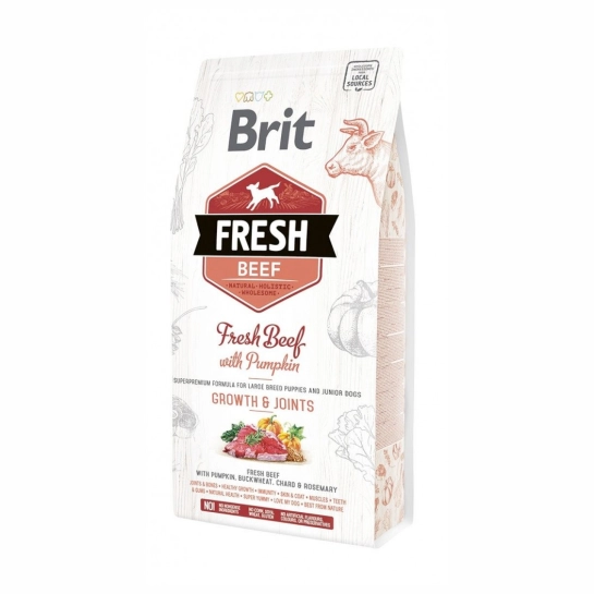 Сухой корм Brit Fresh для щенков и молодых собак больших пород Говядина и Тыква 2.5 кг (170992/0762)