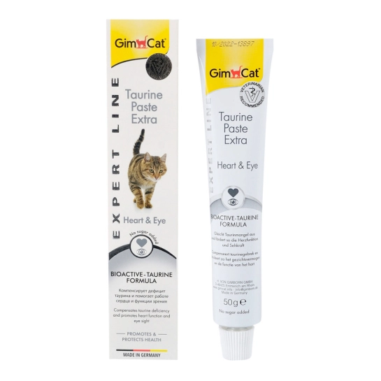 Паста GimCat Expert Line Taurine Extra для кошек поддержка сердца и зрения 50 г (G-402192/402109)