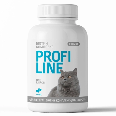 Вітаміни Provet Profiline Biotin Complex для котів підтримка вовни 180 таб (PR243161) - цена, характеристики, отзывы, рассрочка, фото 1