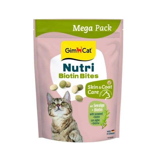 Витамины GimCat Nutri Biotin Bites для кошек поддержка кожи и шерсти 425 г (G-419701)