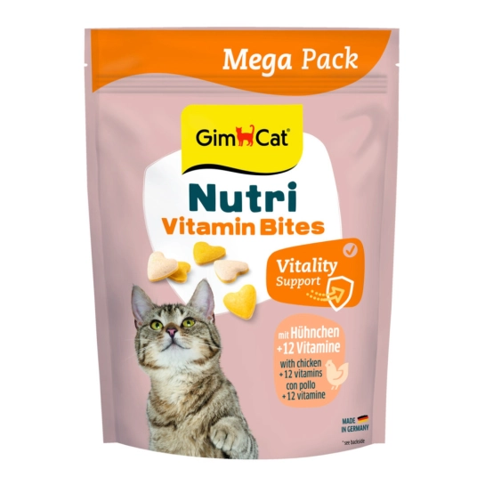 Витамины GimCat Nutri Multi-Vitamin Bites для кошек с курицей мультивитамин 425 г (G-419688)