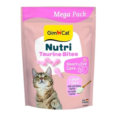 Вітаміни GimCat Nutri Taurine Bites для кішок із сиром та таурином 425 г (G-419671) - цена, характеристики, отзывы, рассрочка, фото 1