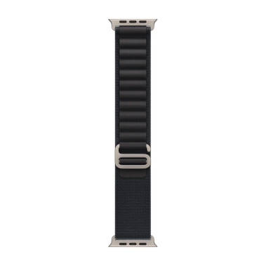 Ремешок Apple Alpine Loop for Apple Watch 49mm Black -  Large - Natural Titanium Finish - цена, характеристики, отзывы, рассрочка, фото 1