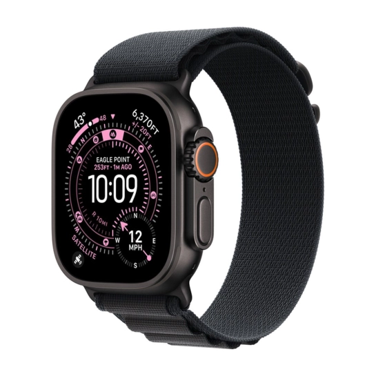 Ремешок Apple Alpine Loop for Apple Watch 49mm Black - Small - Black Titanium Finish