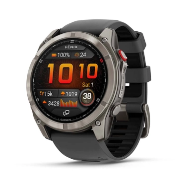 Смарт-часы Garmin Fenix 8 Pro 51 mm AMOLED Titanium with Graphite/Black Silicone Band (010-03199-10/11) - цена, характеристики, отзывы, рассрочка, фото 1