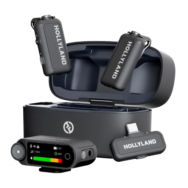 Микрофонная радиосистема Hollyland Lark Max 2 Combo (2TX+1RX) Black - цена, характеристики, отзывы, рассрочка, фото 1