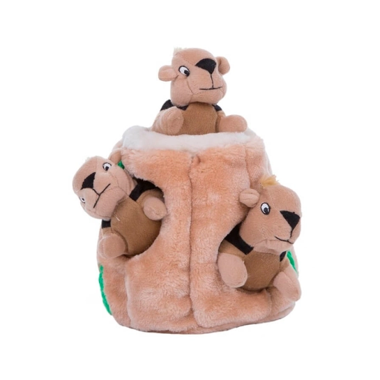 Интерактивная игрушка Outward Hound для собак Белка-Тайник, средняя, коричневая (oh31011)