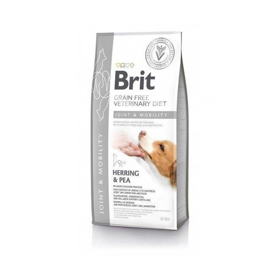 Сухой корм для собак Brit GF VetDiet Dog Mobility для здоровья суставов, с сельдью, лососем, горохом и гречкой, 2 кг (170953/8257)