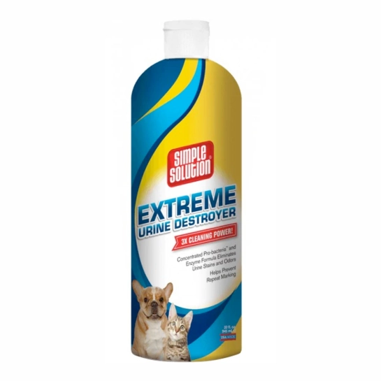 Засіб Simple Solution надпотужний для нейтралізації запахів та видалення плям сечі свійських тварин 945 мл (ss13851)