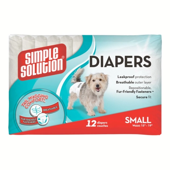 Гигиенические подгузники для животных Simple Solution Disposable Diapers Small малые 12 шт (ss10583)