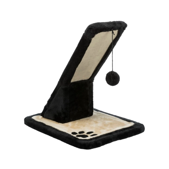 Когтеточка Trixie для кошек, с дощечкой, 30х42х40 см (черная/крем) (43115)