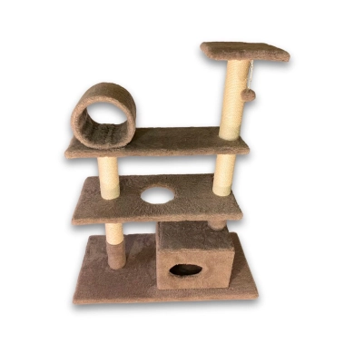 Кігтеточка Природа ДБ Містечко великий коричневий 99x49x125 см (PR740328) - цена, характеристики, отзывы, рассрочка, фото 1