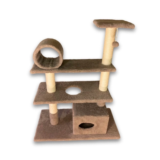 Кігтеточка Природа ДБ Містечко великий коричневий 99x49x125 см (PR740328)