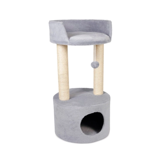 Кігтеточка Природа Вежа сіра 38x38x76 см (PR241235)