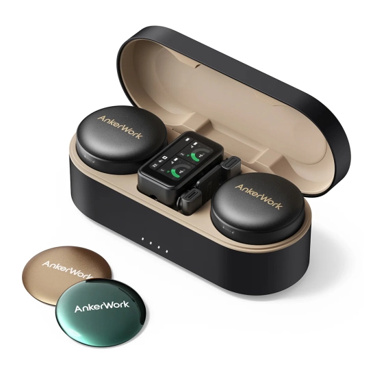 Мікрофонна радіосистема AnkerWork M650 (2 TX + 1 RX) Combo Black