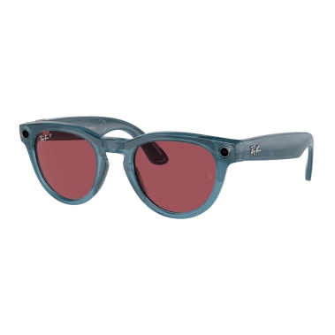 Смарт-очки Ray-Ban Meta Headliner - Shiny Jeans Frame with Dusty Red Lenses (RW4009 66985Q 50-23) - цена, характеристики, отзывы, рассрочка, фото 1