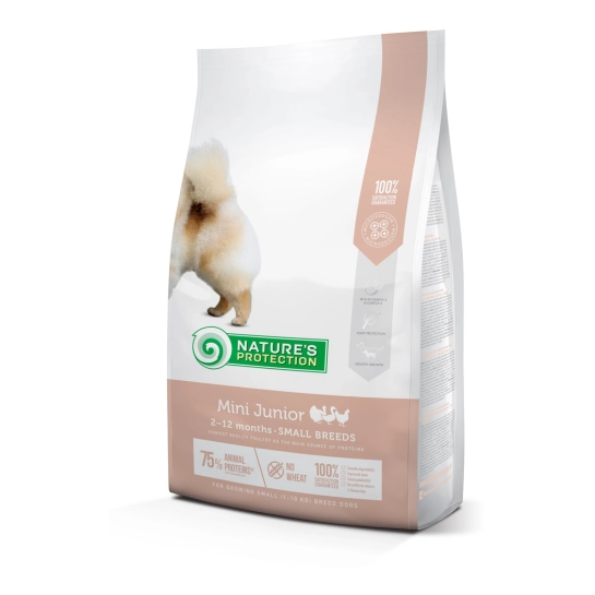 Сухой корм для щенков мелких пород Nature’s Protection Mini Junior Small Breeds 7.5 кг (NPS45725)