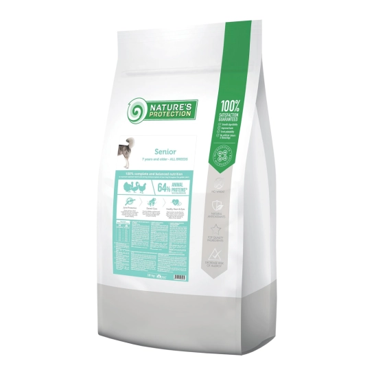 Сухой корм для взрослых собак всех пород старше 7 лет Nature’s Protection Senior All Breeds 18 кг (NPB46047)