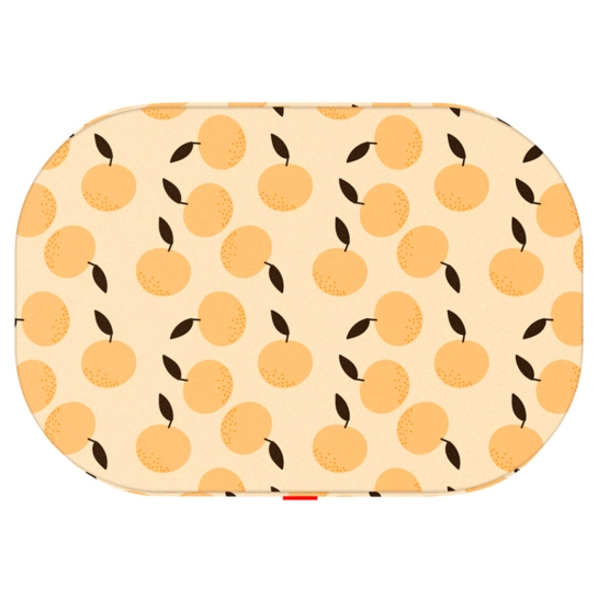 Лежанка для собак WAUDOG Relax, рисунок Апельсины, со сменным чехлом, S, ширина 55 см, длина 40 см (097-0105)