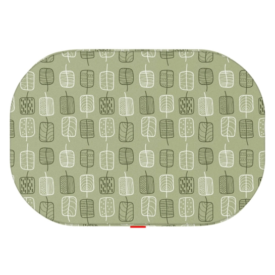 Лежанка для собак WAUDOG Relax, рисунок Зелёные листья, со сменным чехлом, S, ширина 55 см, длина 40 см (097-0108)