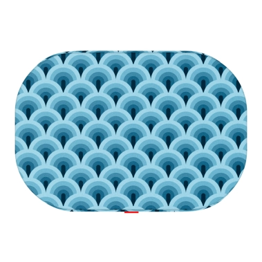 Лежанка для собак WAUDOG Relax, малюнок Хвилі, зі змінним чохлом, S, ширина 55 см, довжина 40 см (097-0106) - цена, характеристики, отзывы, рассрочка, фото 1