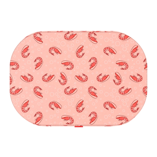 Лежанка для собак WAUDOG Relax, малюнок Креветка, зі змінним чохлом, S, ширина 55 см, довжина 40 см (097-0109)