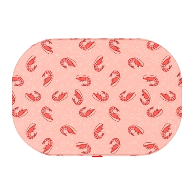 Лежанка для собак WAUDOG Relax, малюнок Креветка, зі змінним чохлом, M, ширина 80 см, довжина 55 см (098-0109) - цена, характеристики, отзывы, рассрочка, фото 1