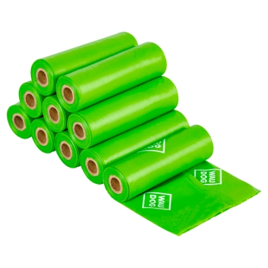 Біорозкладні пакети WAUDOG для прибирання за тваринами, міні, 20×25 см, упаковка 30 рулонів (210 шт) (9941) - цена, характеристики, отзывы, рассрочка, фото 1