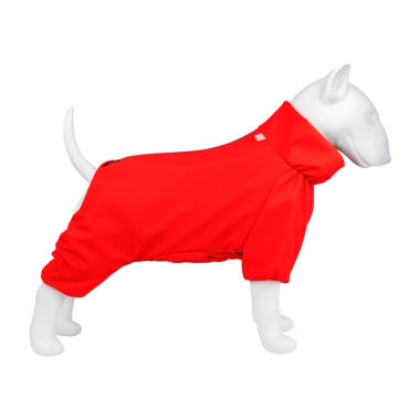 Дощовик для собак WAUDOG Clothes водонепроникний, S35, B 47-51 см, C 35-39 см, червоний (19853) - цена, характеристики, отзывы, рассрочка, фото 1
