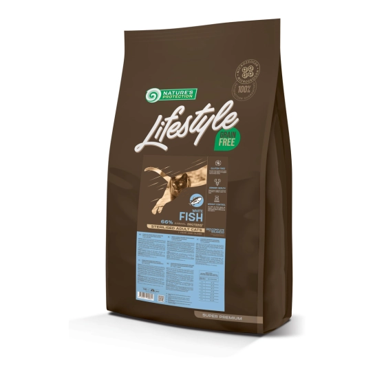 Сухой корм для стерилизованных взрослых кошек Nature