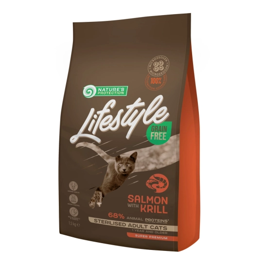 Сухой корм для стерилизованных взрослых кошек Nature