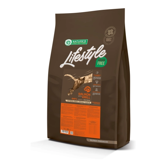 Сухой корм для стерилизованных взрослых кошек Nature