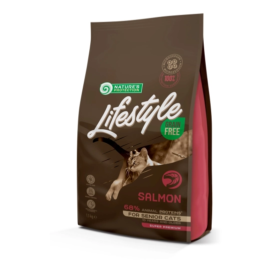 Сухой корм для пожилых кошек Nature