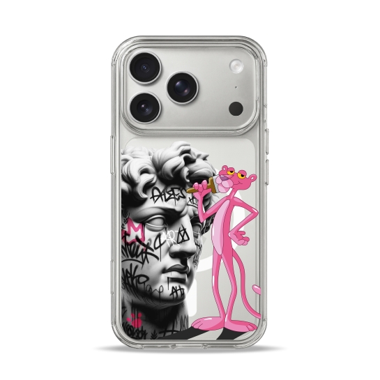 Чохол Pump Clear Case with MagSafe for iPhone 17 Pro Graffiti Panther - ціна, характеристики, відгуки, розстрочка, фото 1