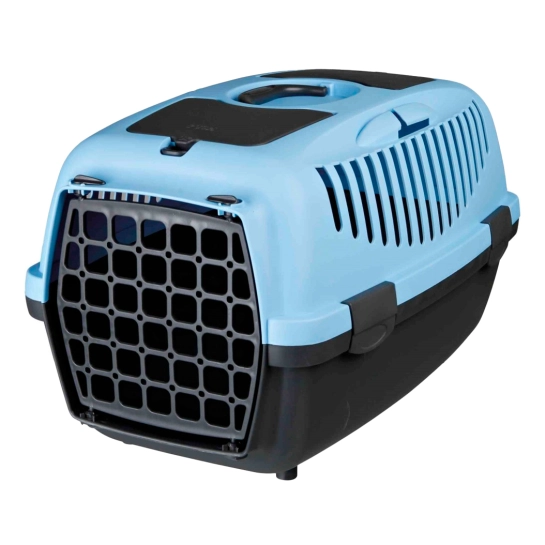 Переноска Trixie Capri 2 для животных до 8 кг, 37 x 34 x 55 см (голубая) (39822)
