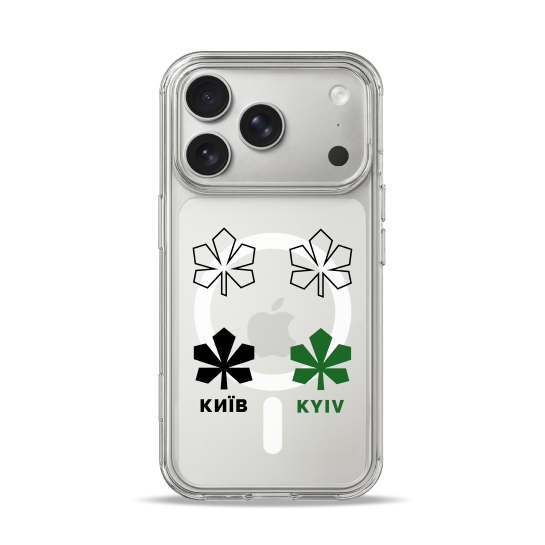 Чехол Pump Clear Case with MagSafe for iPhone 17 Pro Kyiv Pattern - цена, характеристики, отзывы, рассрочка, фото 1