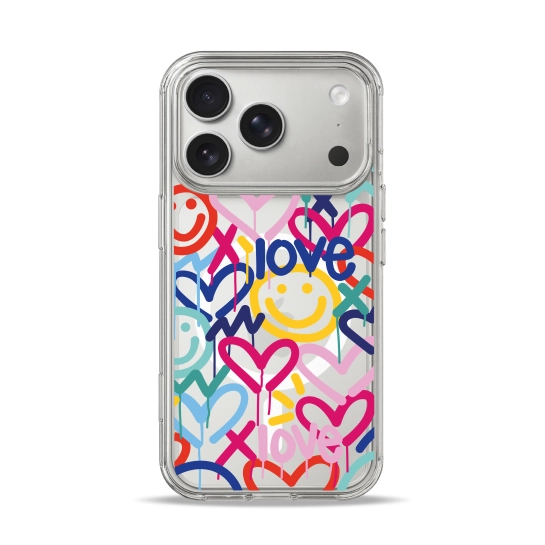 Чохол Pump Clear Case with MagSafe for iPhone 17 Pro love
