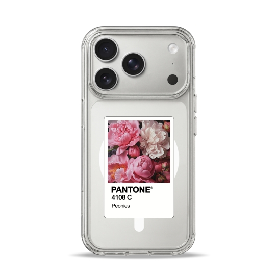 Чехол Pump Clear Case with MagSafe for iPhone 17 Pro Pantone Peonies - цена, характеристики, отзывы, рассрочка, фото 1