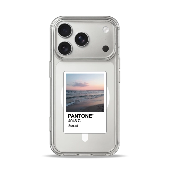 Чехол Pump Clear Case with MagSafe for iPhone 17 Pro Pantone Sunset