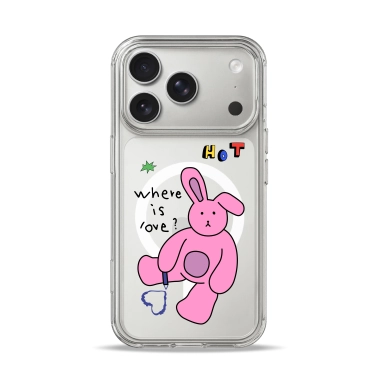 Чехол Pump Clear Case with MagSafe for iPhone 17 Pro Where Is Love - цена, характеристики, отзывы, рассрочка, фото 1