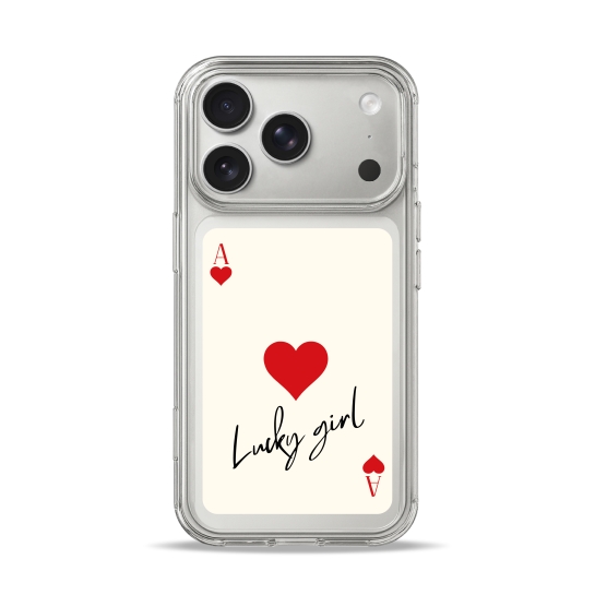 Чехол Pump Clear Case with MagSafe for iPhone 17 Pro Max Ace of Hearts - цена, характеристики, отзывы, рассрочка, фото 1